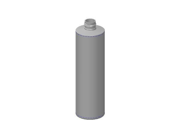 400 ml, HDPE, Classic Cylinder, 24-410 finish, 34 grams - Image 5