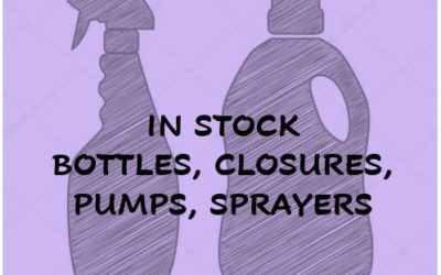 In Stock Bottles, Closures, Pumps & Sprayers