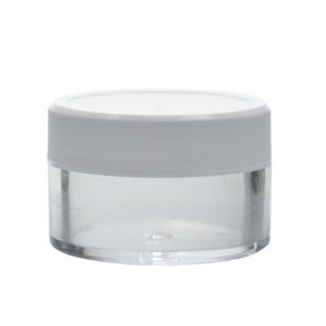PS Plastic Thick Wall Jars with Cap