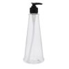 PET Plastic Tapered Tower Bottles with Lotion Pump - Image 2