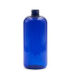 16 oz (500ml) Cobalt Blue PET Traditional Boston Rounds 24-410