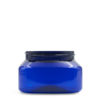 8 oz (250ml) Cobalt Blue PET Firenze Square Jars 70-400
