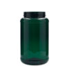 3000cc (96 oz) Dark Green PET Indented Label Large Rounds 110-400
