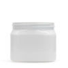 16 oz (500ml) White PET Firenze Square Jars 89-400