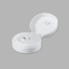 38-400 White Smooth Top & Sides Flip Top Dispensing Closures 0.25" orifice