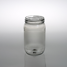 16oz (473ml) Clear PET Wide Mouth Round Plastic Jar - 89-400 Neck