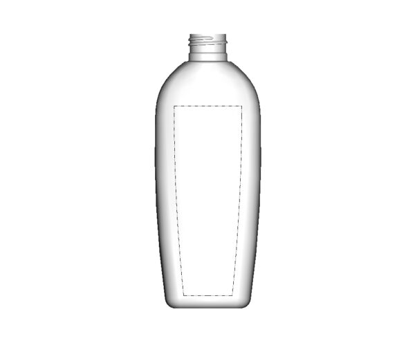 250 ml, HDPE, Nuvelle Oval, 24-410 finish, 22 grams - Image 3