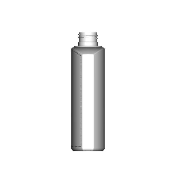 8 oz, HDPE, Styling Flask, 24-410 finish, 21.5 grams - Image 2