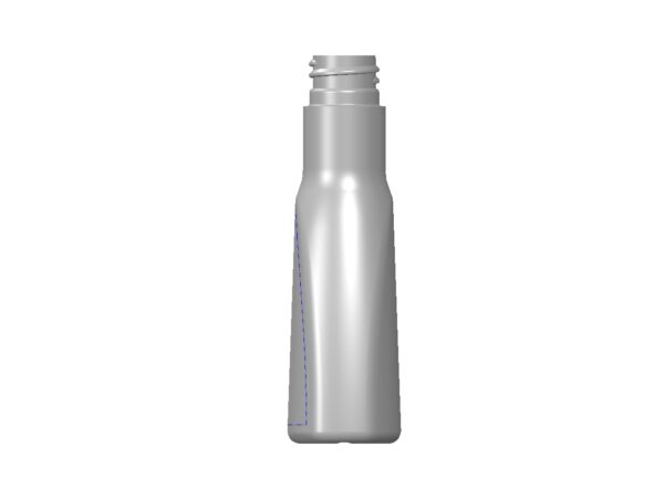 2 oz, HDPE, Flask Oblong, 20-410 finish, 10 grams - Image 2